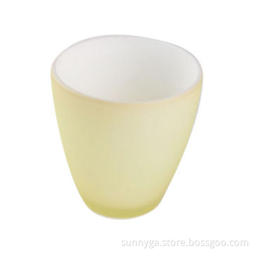 New Shape Glass Candle Holder with Spray Color, Daily and Promotion Use